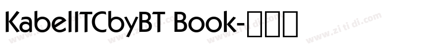 KabelITCbyBT Book字体转换
